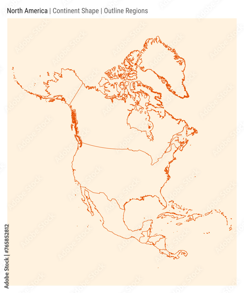 North America Simple vector map - 1000 F 765852812 MUT1q8eB4zGgamikibJC0ORg0M6CEFqq 