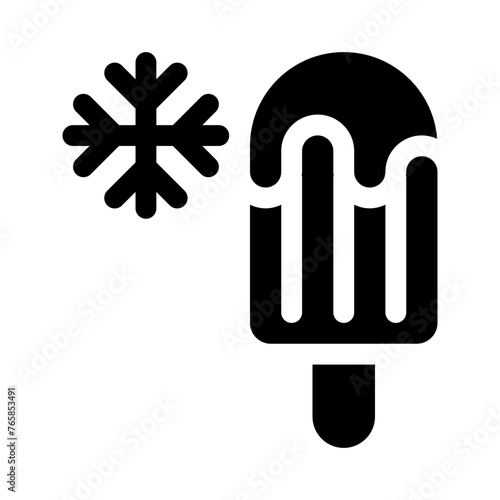 popsicle glyph icon