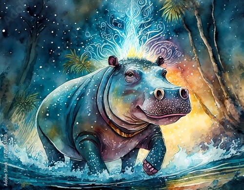 hippo  animal  spirit  shamanism  personal  companion  animal form  loyal  personal companion  loyal companion 