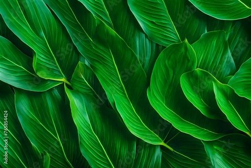 Fresh green leaf texture background wallpaper.
