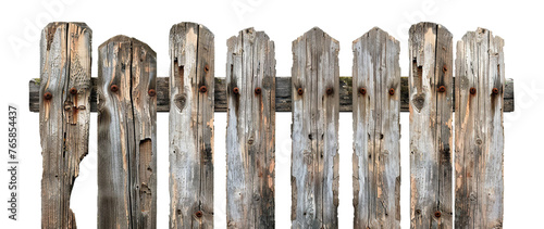 Rustic wooden fence, cut out © Yeti Studio