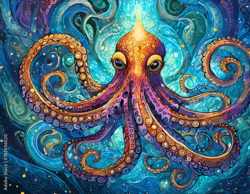 octopus, squid, animal, spirit, shamanism, personal, companion, animal form, loyal, personal companion, loyal companion,