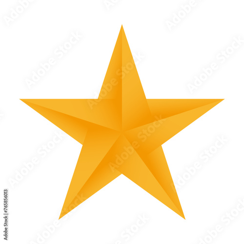 Single 3D star icon
