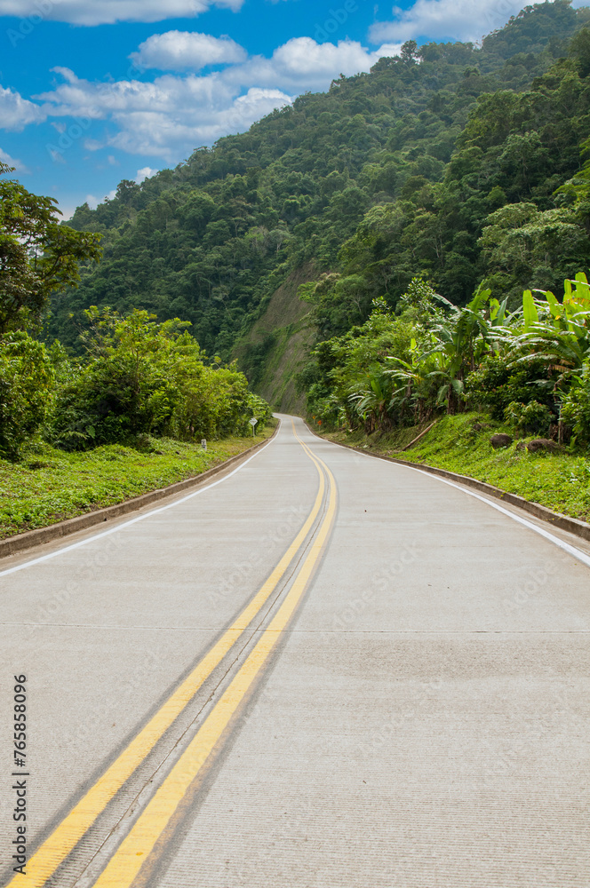 Road between Santa Cecilia and Guarato, Chocó, Colombia