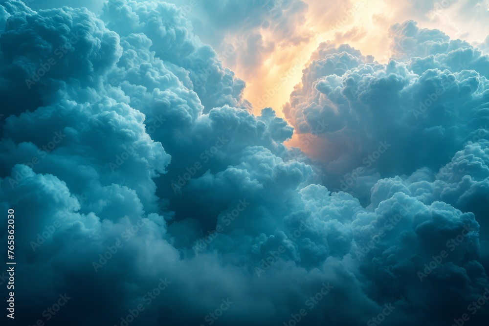 Majestic cumulus clouds, illuminated by a golden sun, towering in a dramatic and awe-inspiring sky. Majestic cumulus clouds, illuminated by a golden sun, towering in a dramatic and awe-inspiring sky.