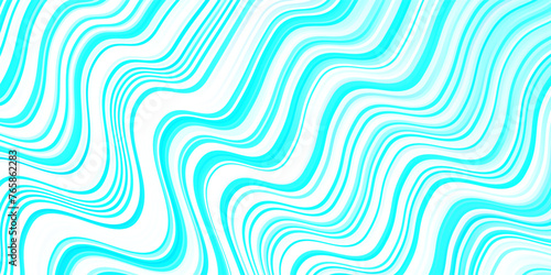 Light BLUE vector background with bent lines.