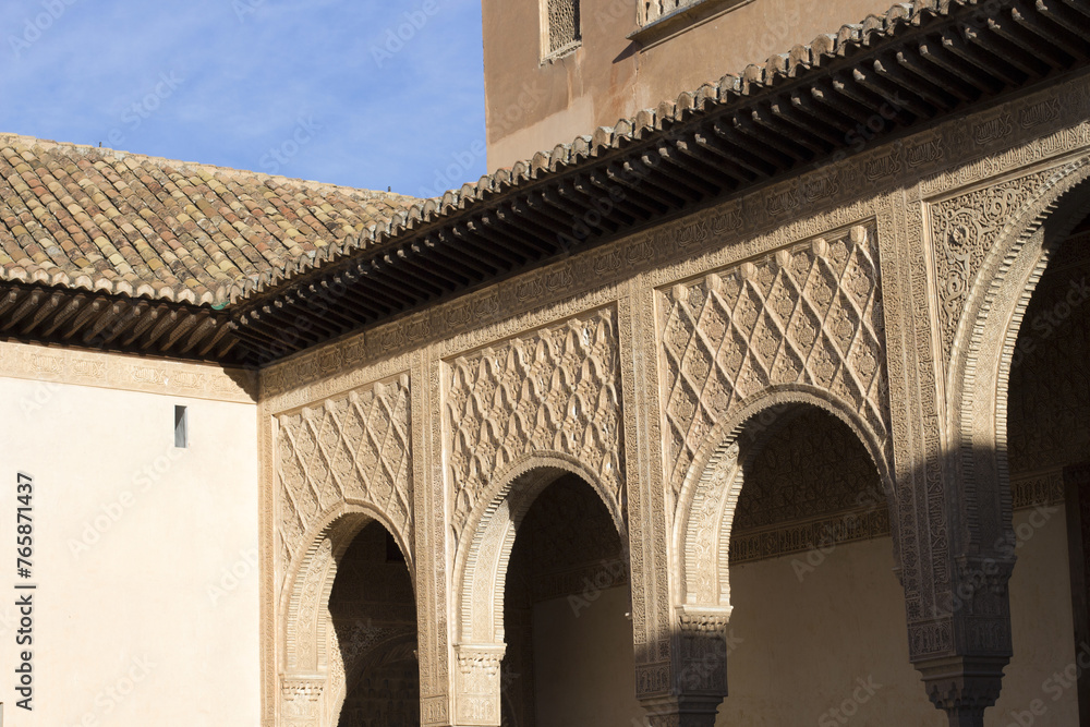 Nasrid Palaces and Alhambra palace complex, Granada, Spain