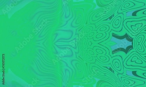 The image is of a green gradient background with a symmetrical, wave-like pattern in a lighter shade of green.
