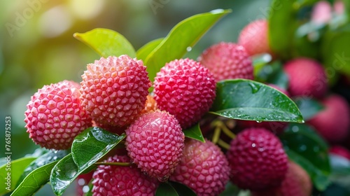 sweet lychee fruits