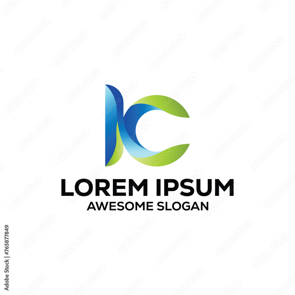 k letter logo colorful gradient logo design illustration vector design k letter logo colorful gradient logo design illustration vector design