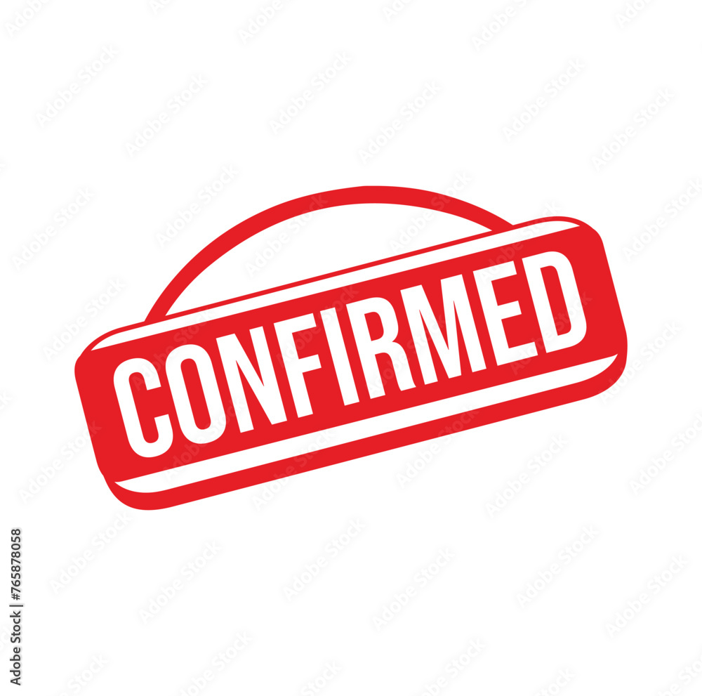 confirmed Rubber stamp design. VECTOR ILLUSTRATION. confirmed Rubber stamp design. VECTOR ILLUSTRATION.