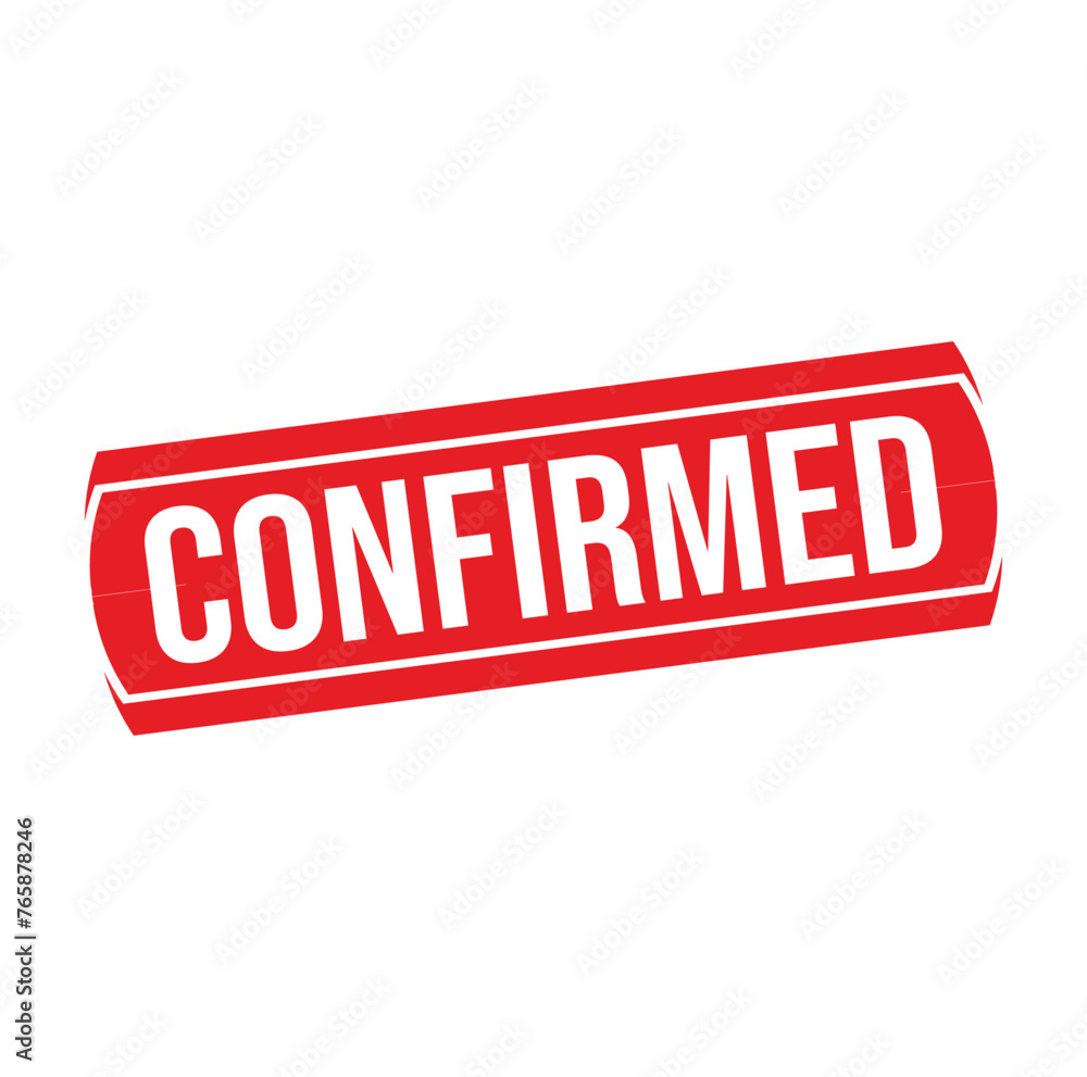 confirmed Rubber stamp design. VECTOR ILLUSTRATION. confirmed Rubber stamp design. VECTOR ILLUSTRATION.