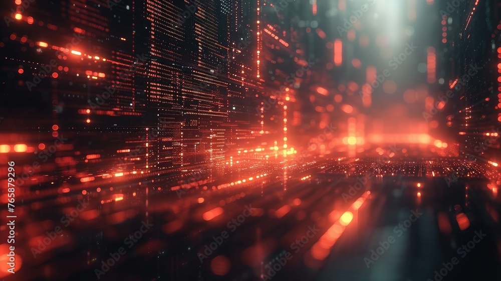 A close-up of streaming binary code on a digital interface, with a glowing bokeh effect, symbolizing complex data processing and computer programming. A close-up of streaming binary code on a digital interface, with a glowing bokeh effect, symbolizing complex data processing and computer programming.