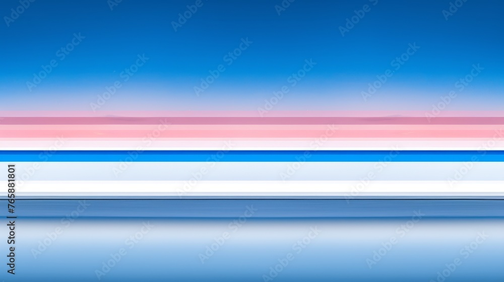 a blurry image of a blue, pink, and white striped wall with a blue sky in the background. a blurry image of a blue, pink, and white striped wall with a blue sky in the background.