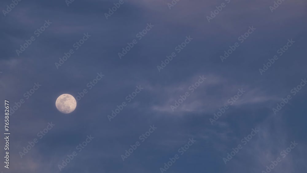 April moon in the evening sky of Southern California. April moon in the evening sky of Southern California.