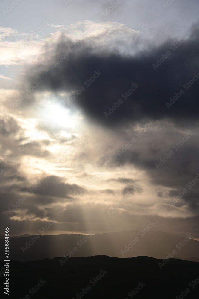 Fototapeta premium sunset in the mountains