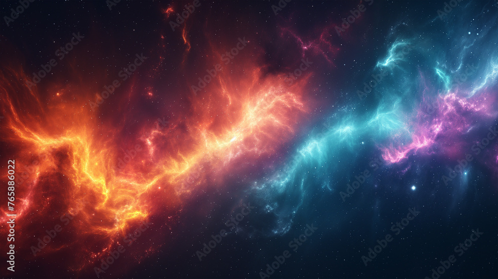 Abstract Aurora. Northern lights with abstract shapes Abstract Aurora. Northern lights with abstract shapes