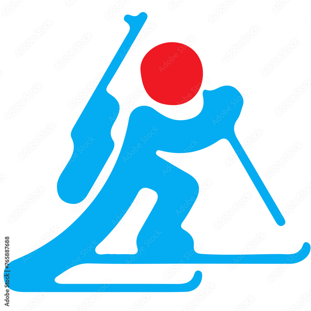 Sochi Winter Olympics project Icon - obrazy, fototapety, plakaty 