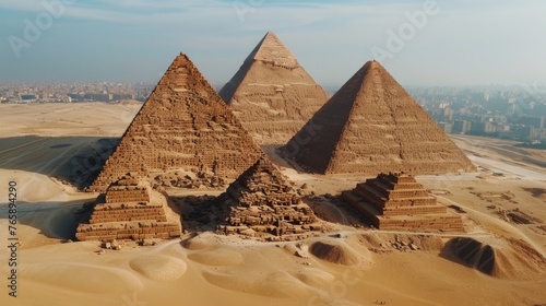 Pyramids, generated with AI