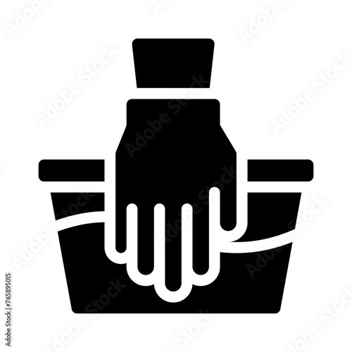 hand wash glyph icon