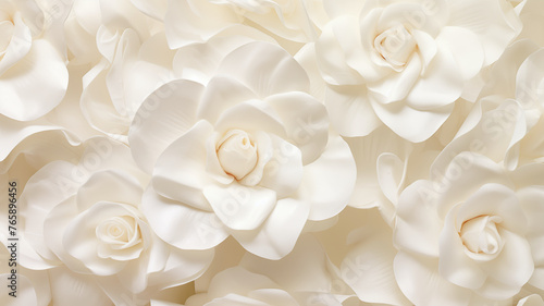 White Gardenia flower and petal background image