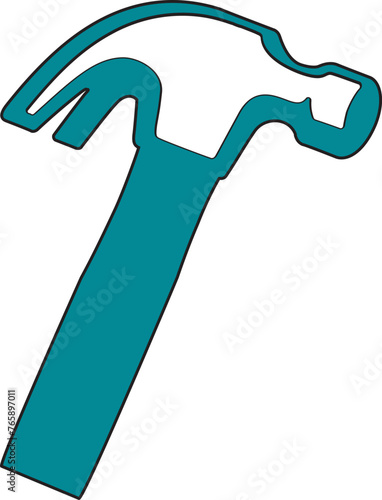 hand holding a hammer