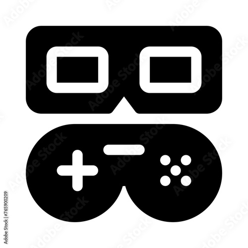 joystick glyph icon
