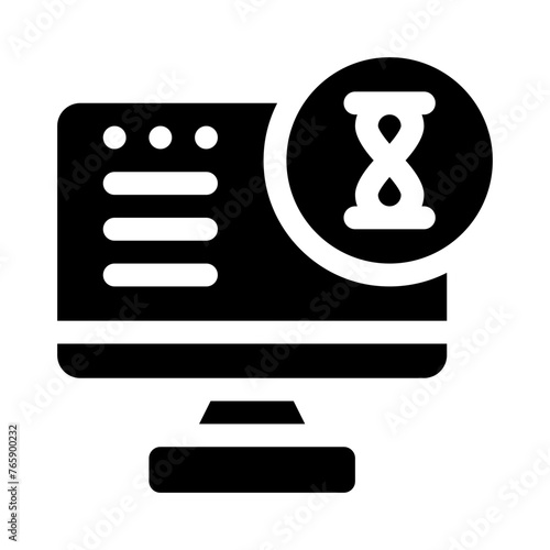 lag glyph icon