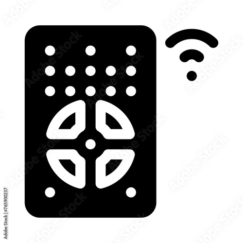 remote control glyph icon
