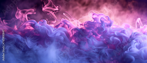 abstract blue and purple smoke background in electric neon style