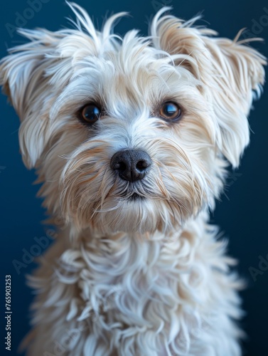 Stunning portrait of a west highland terrier dog, generated with AI