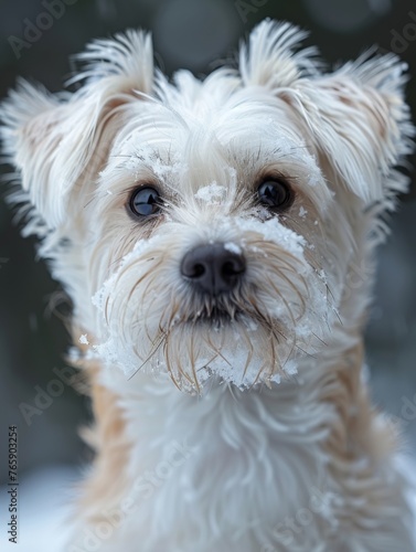 Stunning portrait of a west highland terrier dog, generated with AI