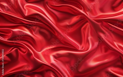 Red background, silk texture, high resolution, closeup, abstract, blurred edges, high detail, digital art, high definition. in the style of by an unknown artist, generated with AI