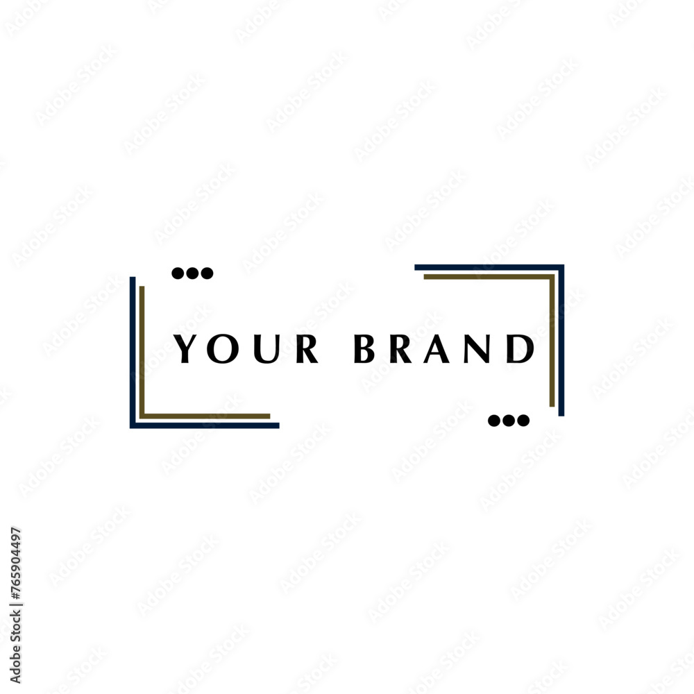 vector brand name template with a minimalist and luxurious concept vector brand name template with a minimalist and luxurious concept