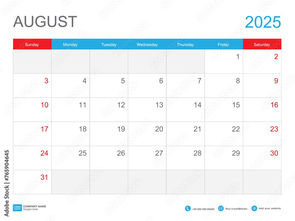 Calendar Page August 2025 August 2025 Calendar Calendar Page August 2025 August 2025 Calendar