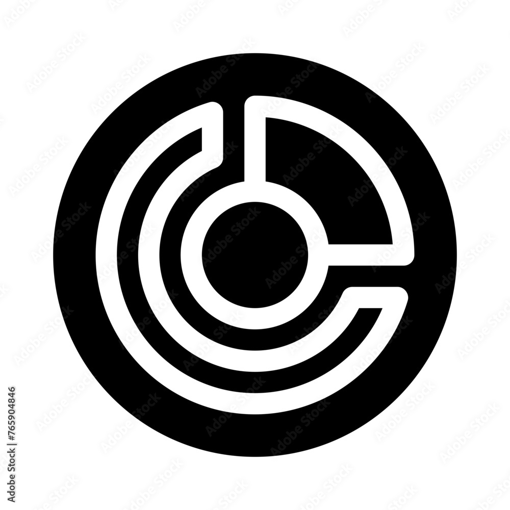 pie chart glyph icon pie chart glyph icon