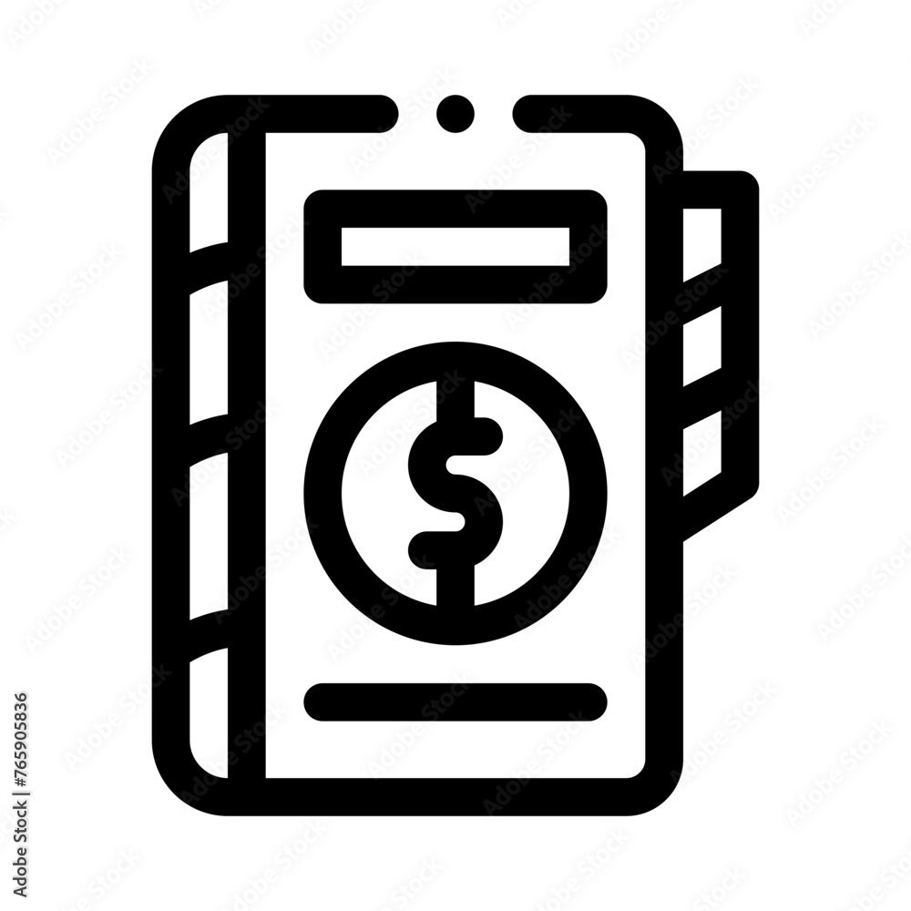 record book line icon record book line icon
