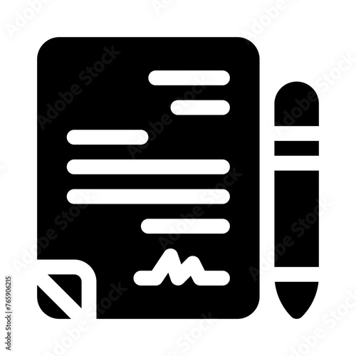 agreement glyph icon