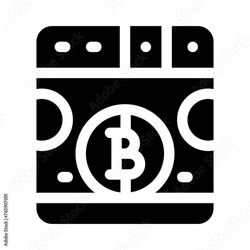 money laundering glyph icon