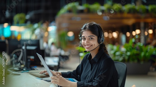 Confident and generous Indian customer service sales