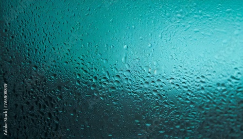 Window glass texture with rainwater. Cold temperature. 