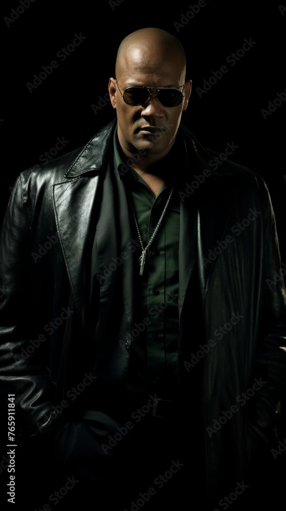 Man in Black Leather Jacket and Sunglasses Man in Black Leather Jacket and Sunglasses