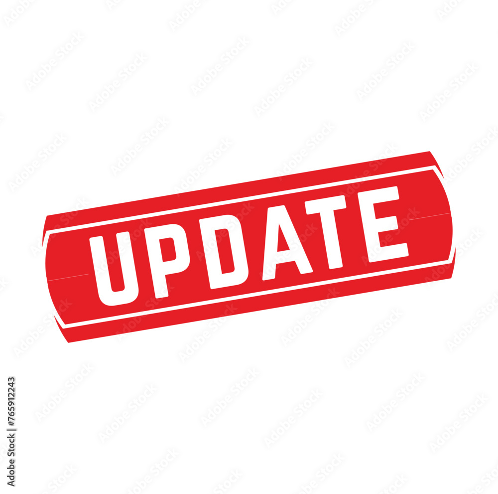 update Rubber stamp design. VECTOR ILLUSTRATION. update Rubber stamp design. VECTOR ILLUSTRATION.