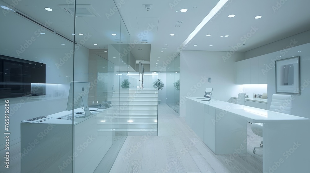 modern office corridor modern office corridor