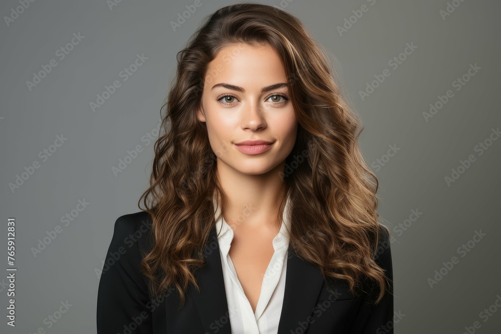 Woman Wearing Black Jacket and White Shirt Woman Wearing Black Jacket and White Shirt