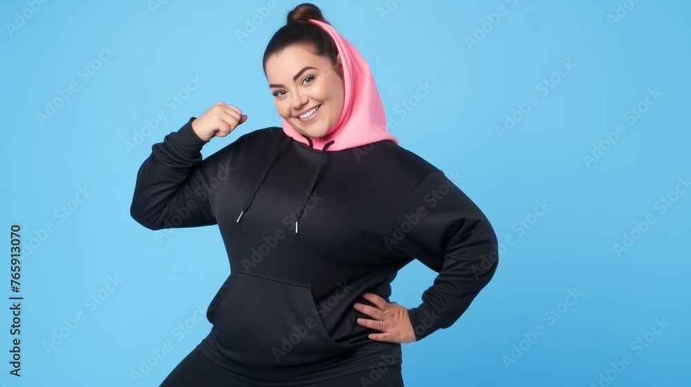 Woman Wearing Pink Scarf on Head Woman Wearing Pink Scarf on Head