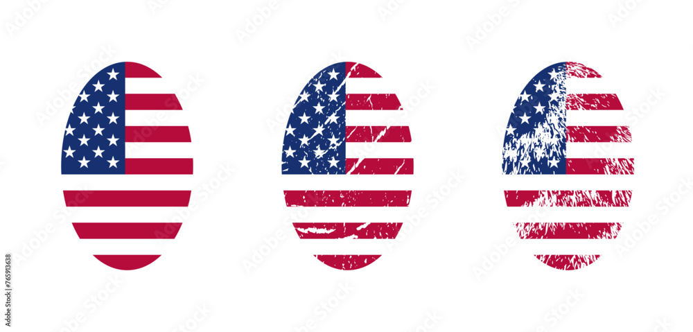 Retro style oval round american flag button vector illustration. Usa freedom flag badge to use in 4th july independence day, memorial day projects.
Retro style oval round american flag button vector illustration. Usa freedom flag badge to use in 4th july independence day, memorial day projects.