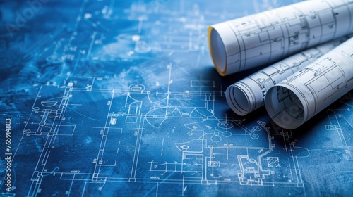 Futuristic Electronic Blueprints with Circuit Design