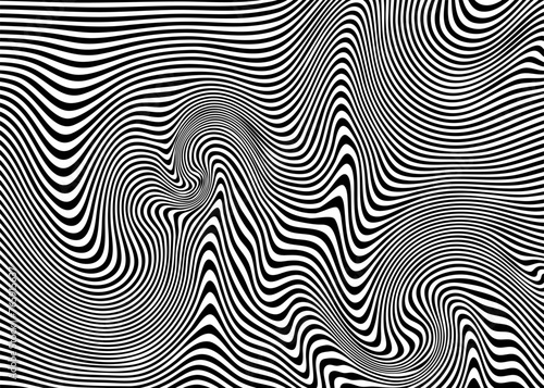 Indie Aesthetic Trippy Wave Pattern, Retro Psychedelic Background