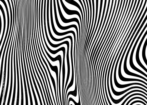 Indie Aesthetic Trippy Wave Pattern, Retro Psychedelic Background